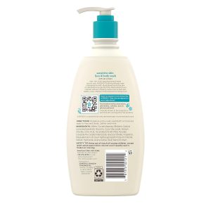Alternative view of Aveeno Kids Sensitive Skin Face and Body Wash with Oat Extract, Gently Washes Away Dirt and Germs Without Drying, Tear-Free, Hypoallergenic Kids Body Wash, 18 fl. oz, 2 Pack
