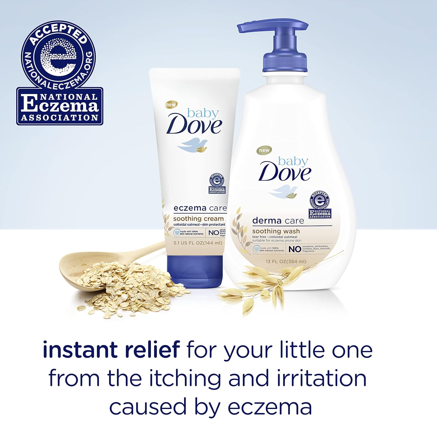 Baby Dove Derma Care Soothing Wash Skin Care with Colloidal Oatmeal Suitable for eczema prone skin 13 oz - Image 3