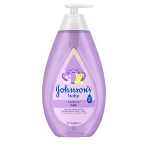 Johnson's Bedtime Baby Bath with Soothing NaturalCalm Aromas, Hypoallergenic & Tear-Free Liquid Baby Bath Formula, No Parabens, Sulfates, Dyes, or Phthalates, 27.1 fl. oz - 1