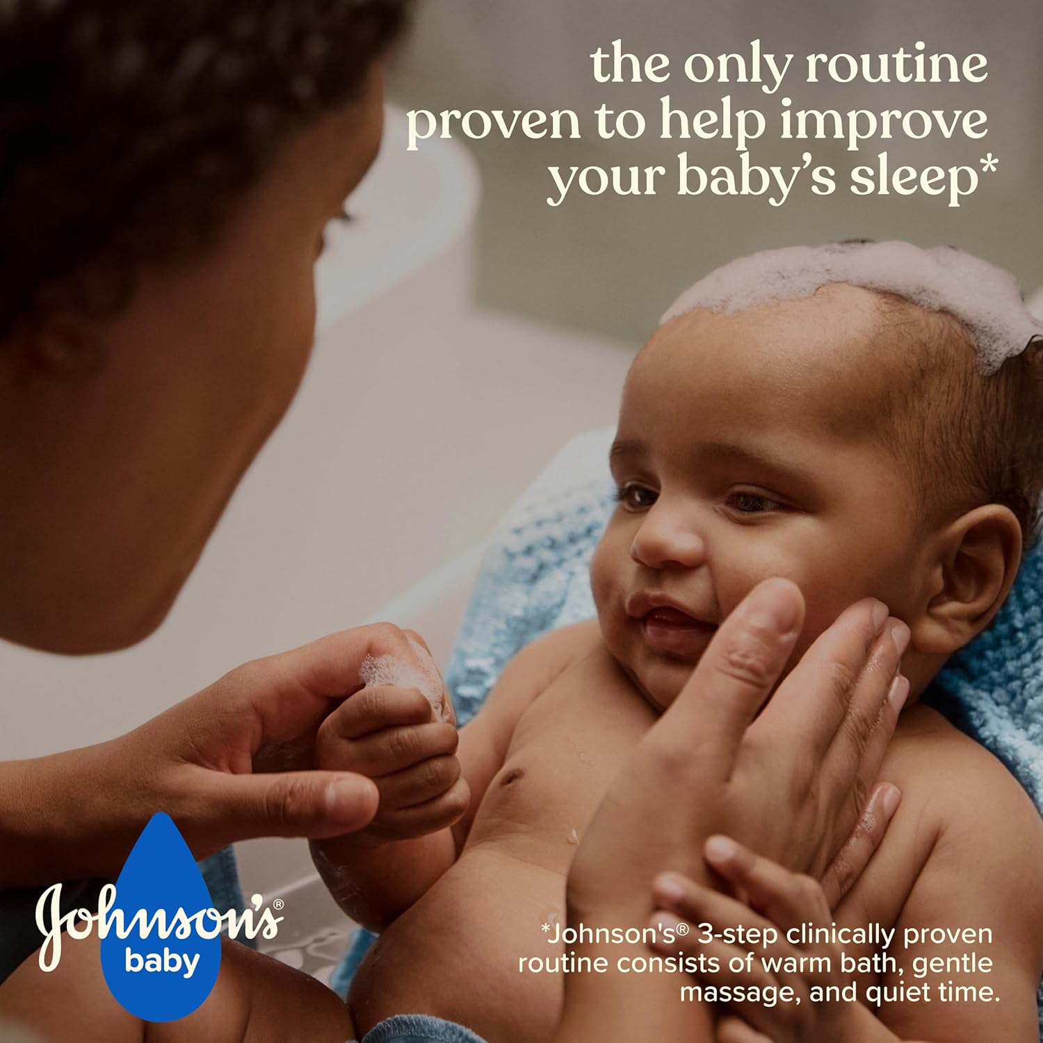 Johnson's Bedtime Baby Bath with Soothing NaturalCalm Aromas, Hypoallergenic & Tear-Free Liquid Baby Bath Formula, No Parabens, Sulfates, Dyes, or Phthalates, 27.1 fl. oz - Image 8