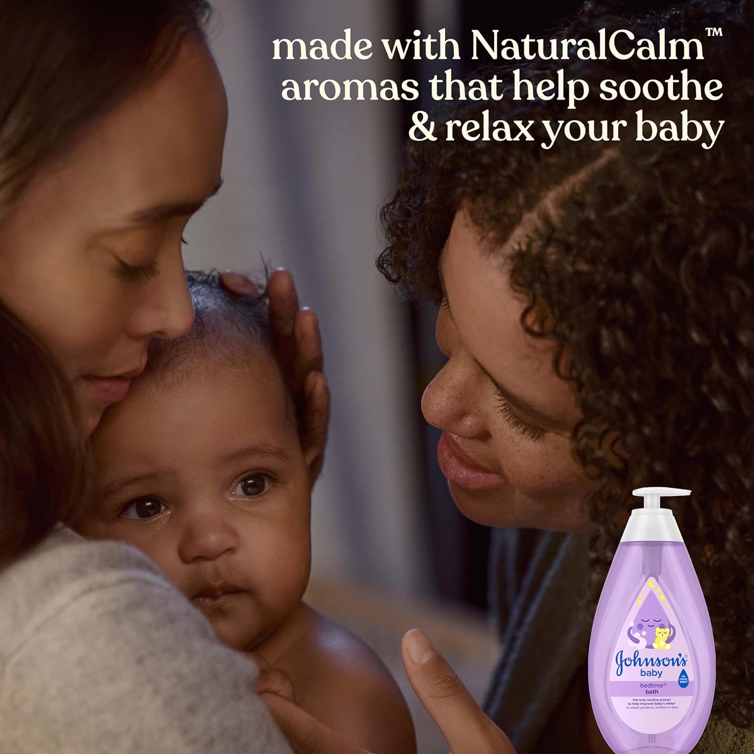 Johnson's Bedtime Baby Bath with Soothing NaturalCalm Aromas, Hypoallergenic & Tear-Free Liquid Baby Bath Formula, No Parabens, Sulfates, Dyes, or Phthalates, 27.1 fl. oz - Image 7