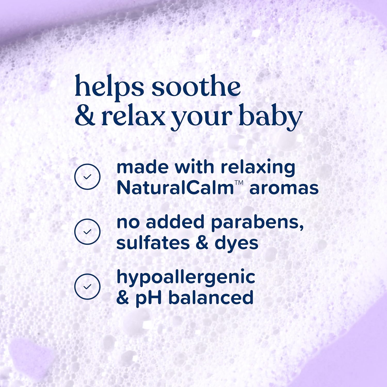 Johnson's Bedtime Baby Bath with Soothing NaturalCalm Aromas, Hypoallergenic & Tear-Free Liquid Baby Bath Formula, No Parabens, Sulfates, Dyes, or Phthalates, 27.1 fl. oz - Image 6