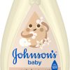 Johnson's Skin Nourishing Moisture Baby Wash, Vanilla & Oat Scents, Tear-Free, Hypoallergenic Baby Body Wash Cleanses, Protects from Dryness, & Leaves Skin Feeling Hydrated, 20.3 fl. oz - 1