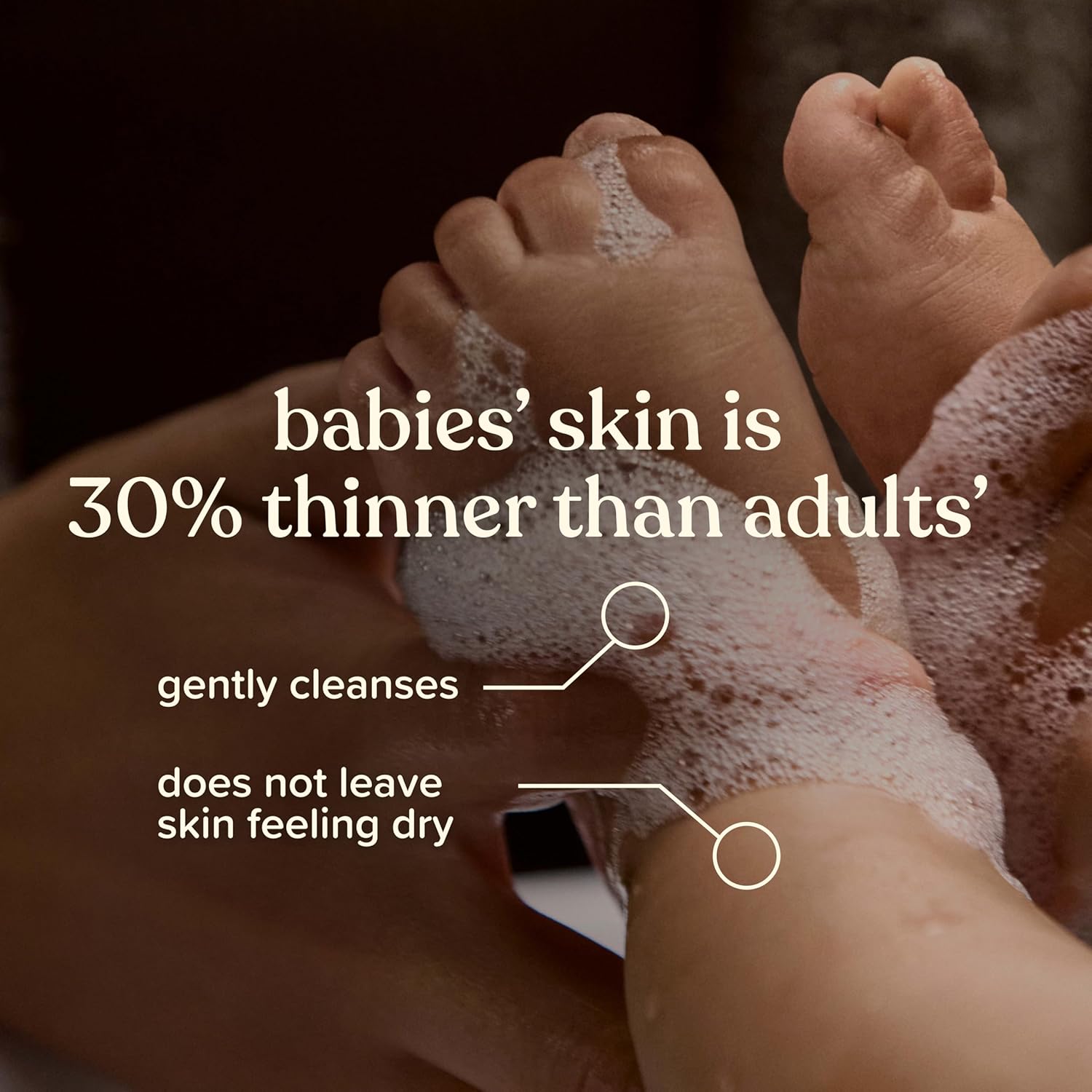 Johnson's Skin Nourishing Moisture Baby Wash, Vanilla & Oat Scents, Tear-Free, Hypoallergenic Baby Body Wash Cleanses, Protects from Dryness, & Leaves Skin Feeling Hydrated, 20.3 fl. oz - Image 5