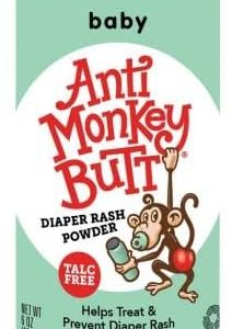 Anti Monkey Butt Baby Powder - Diaper Rash Prevention, Cornstarch & Calamine, Therapeutic Formula - 1