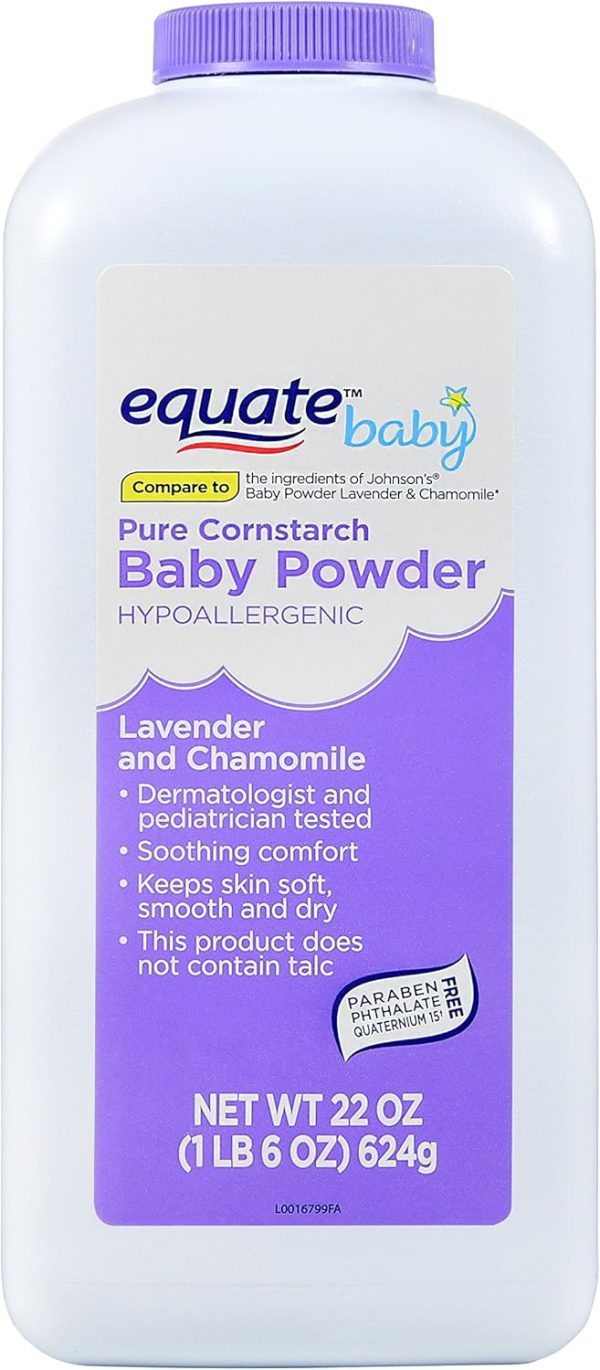Equate Pure Cornstarch Baby Powder With Lavender and Chamomile, 22oz by Judastice - 1