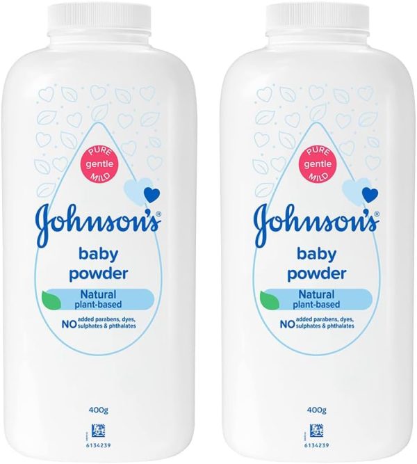 Johnson's & Johnson's Baby Powder 400g (Pack of 2) - 1