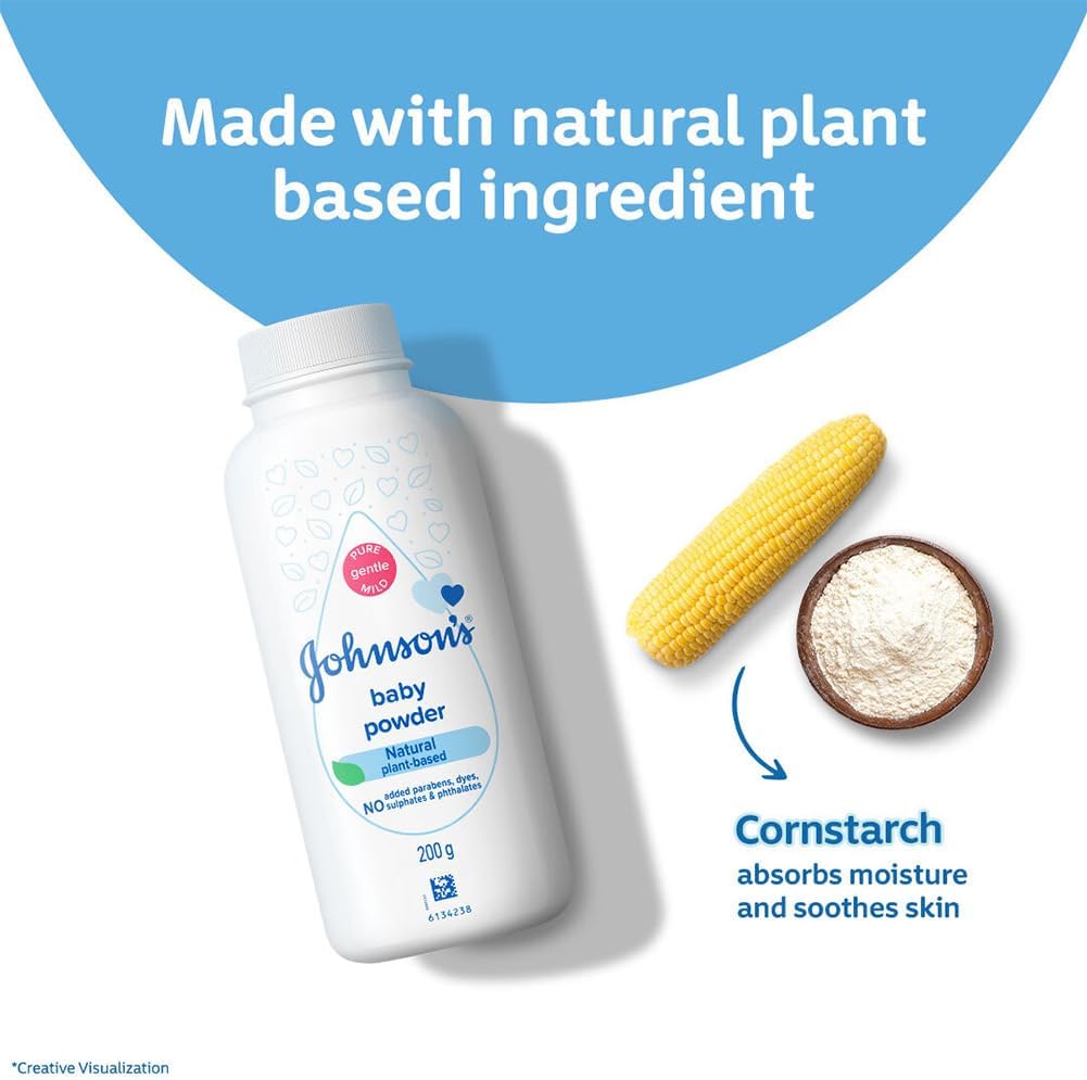 Johnson's & Johnson's Baby Powder 400g (Pack of 2) - Image 3