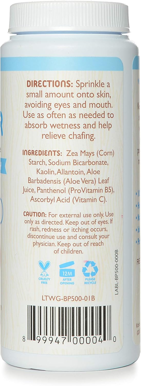 Little Twig Baby Powder, Natural Plant Derived Formula with Cornstarch and Aloe, 100% Talc-Free Powder, Fragrance-Free, 4.5 oz - Image 4