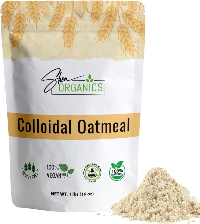 Shea Organics Organic Colloidal Oatmeal – 16 OZ | Soothing Bath & Skin Care Powder | Helps Soothe Itchy, Dry Skin | Safe for Babies & Adults | Great for Soap Making