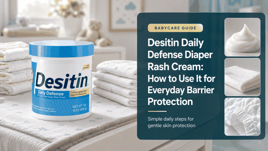 Desitin Daily Defense Diaper Rash Cream guide for parents choosing a gentle baby skincare routine