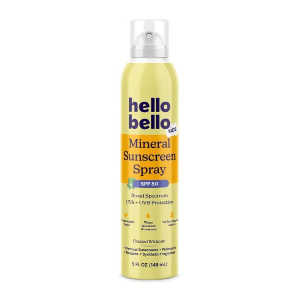 Hello Bello Kids Sunscreen - SPF50 Broad-Spectrum Mineral Sun Spray, 5oz - 1