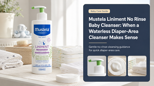 Mustela Liniment No Rinse Baby Cleanser guide for parents choosing a gentle baby skincare routine