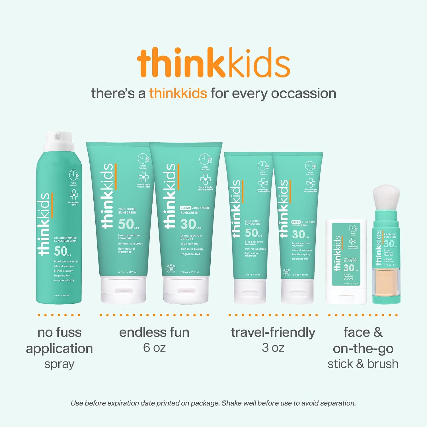 Thinkkids Brush-On Sun Shield Powder Sunscreen for Kids, SPF 30, Zinc Oxide - Image 8