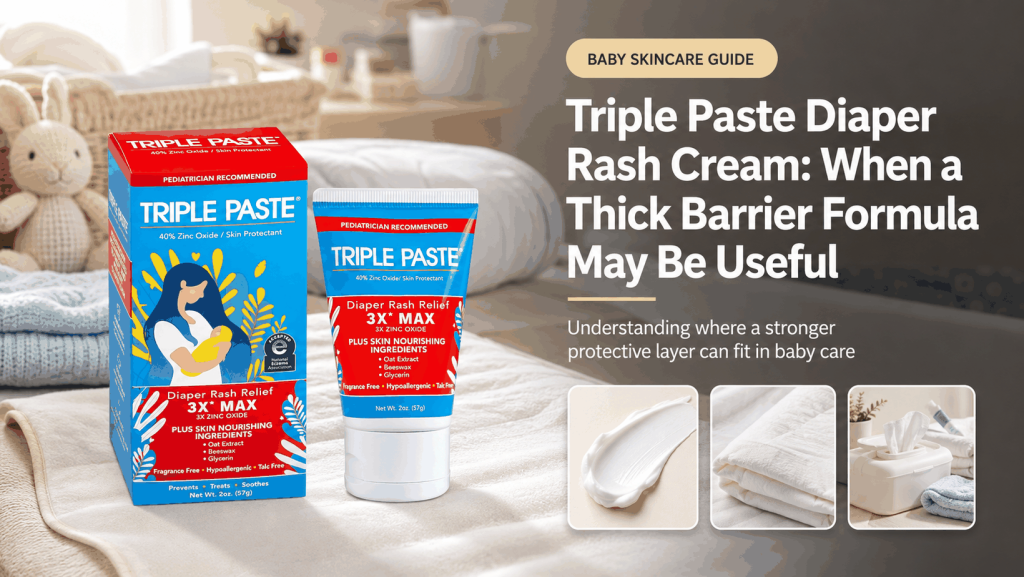 Triple Paste Diaper Rash Cream guide for parents choosing a gentle baby skincare routine