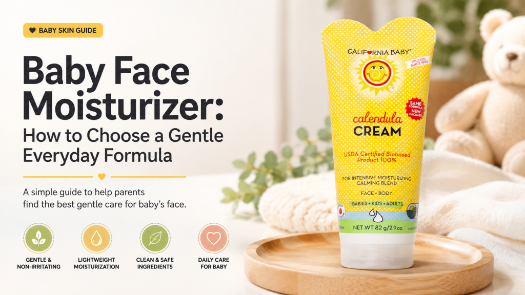 Baby face moisturizer guide for cheeks and sensitive facial skin
