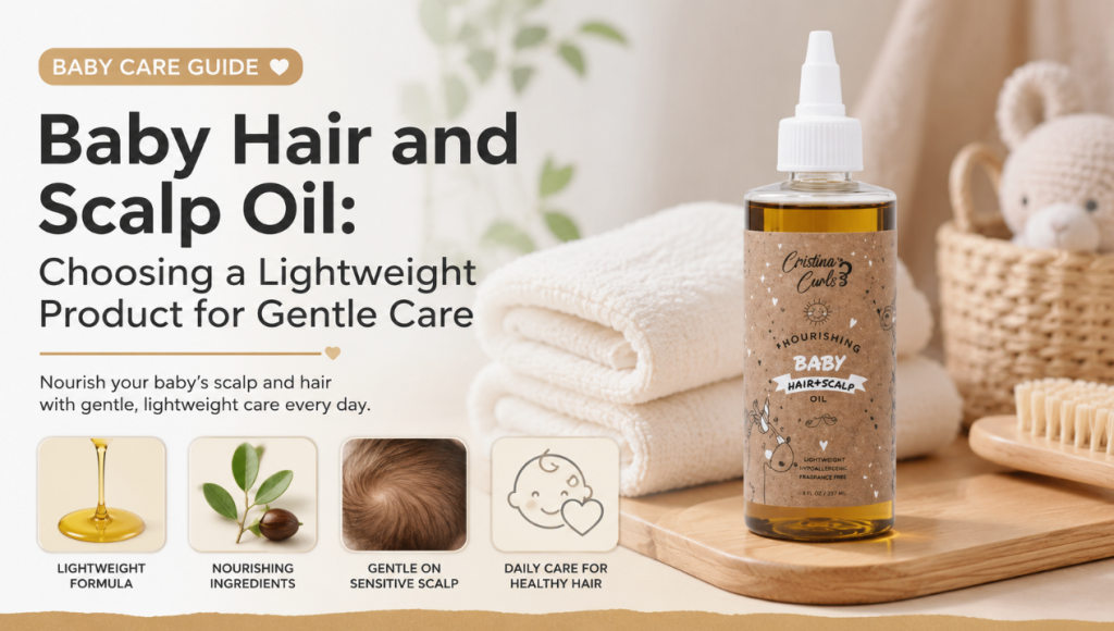 Baby hair and scalp oil guide for lightweight gentle scalp care