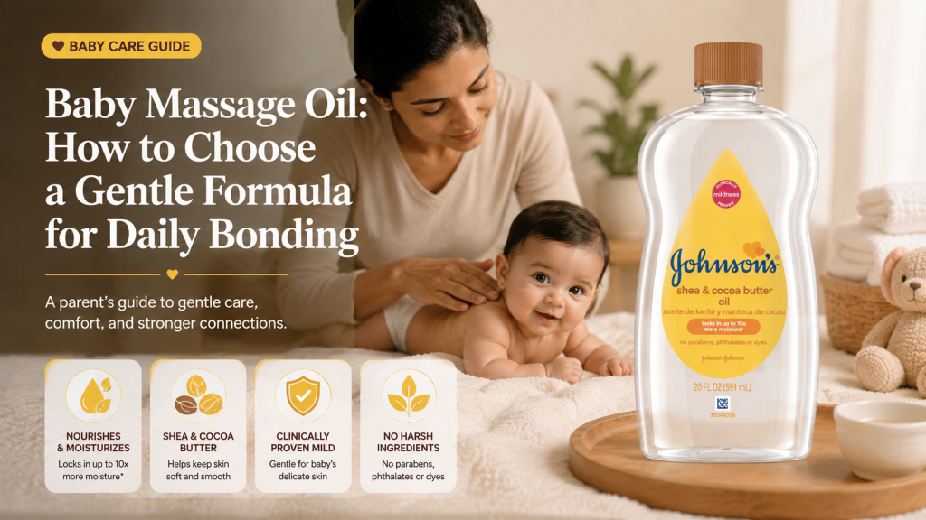 Baby massage oil guide for a gentle parent and baby bonding routine