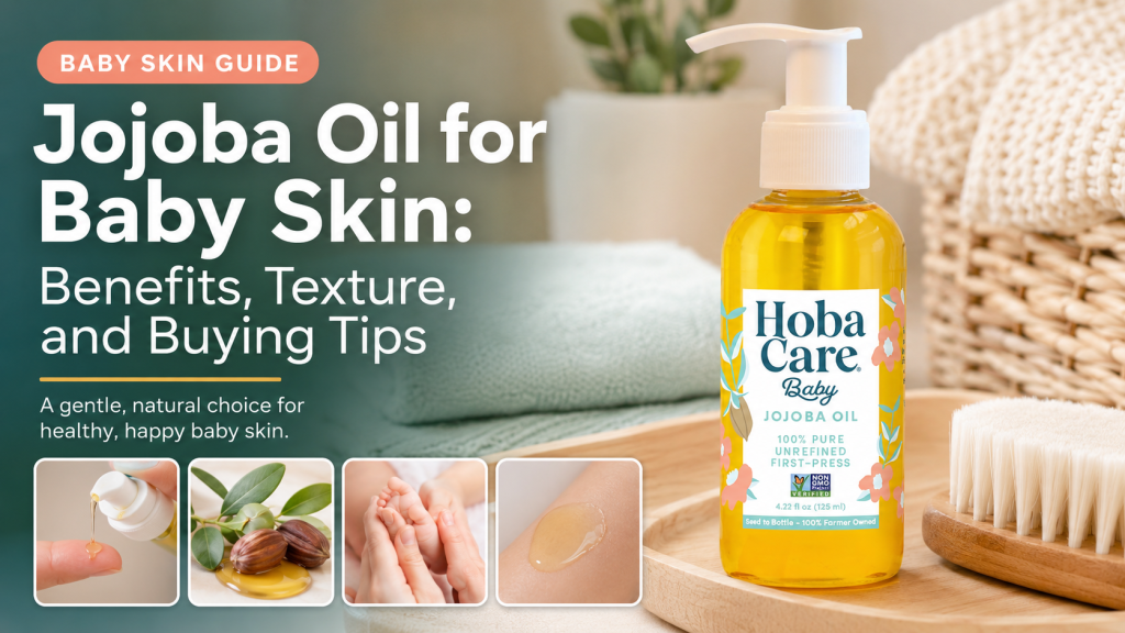 Jojoba oil for baby skin guide with texture and buying considerations