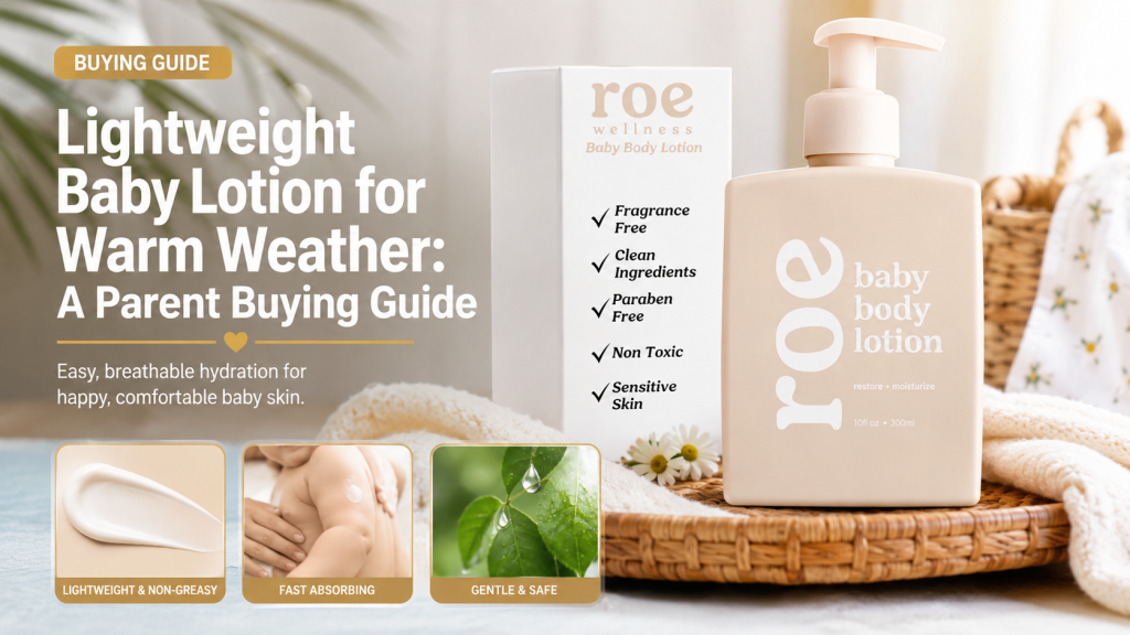 Lightweight baby lotion buying guide for warm and humid weather