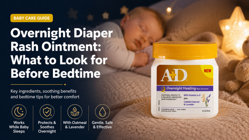 Overnight diaper rash ointment guide for bedtime barrier care