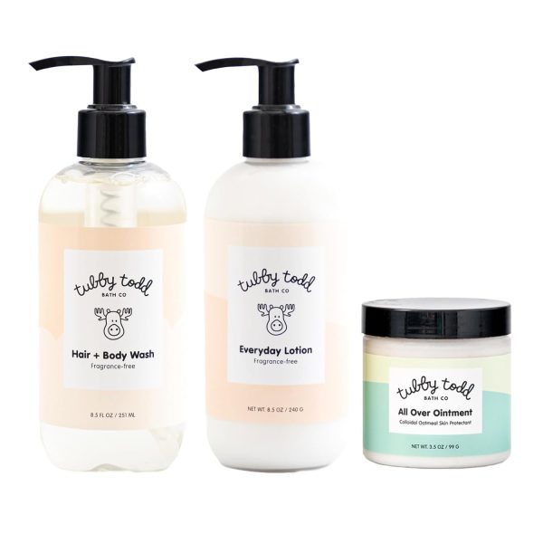 TUBBY TODD 3-Step Baby Bath and Skincare Routine, The Regulars Bundle - 1