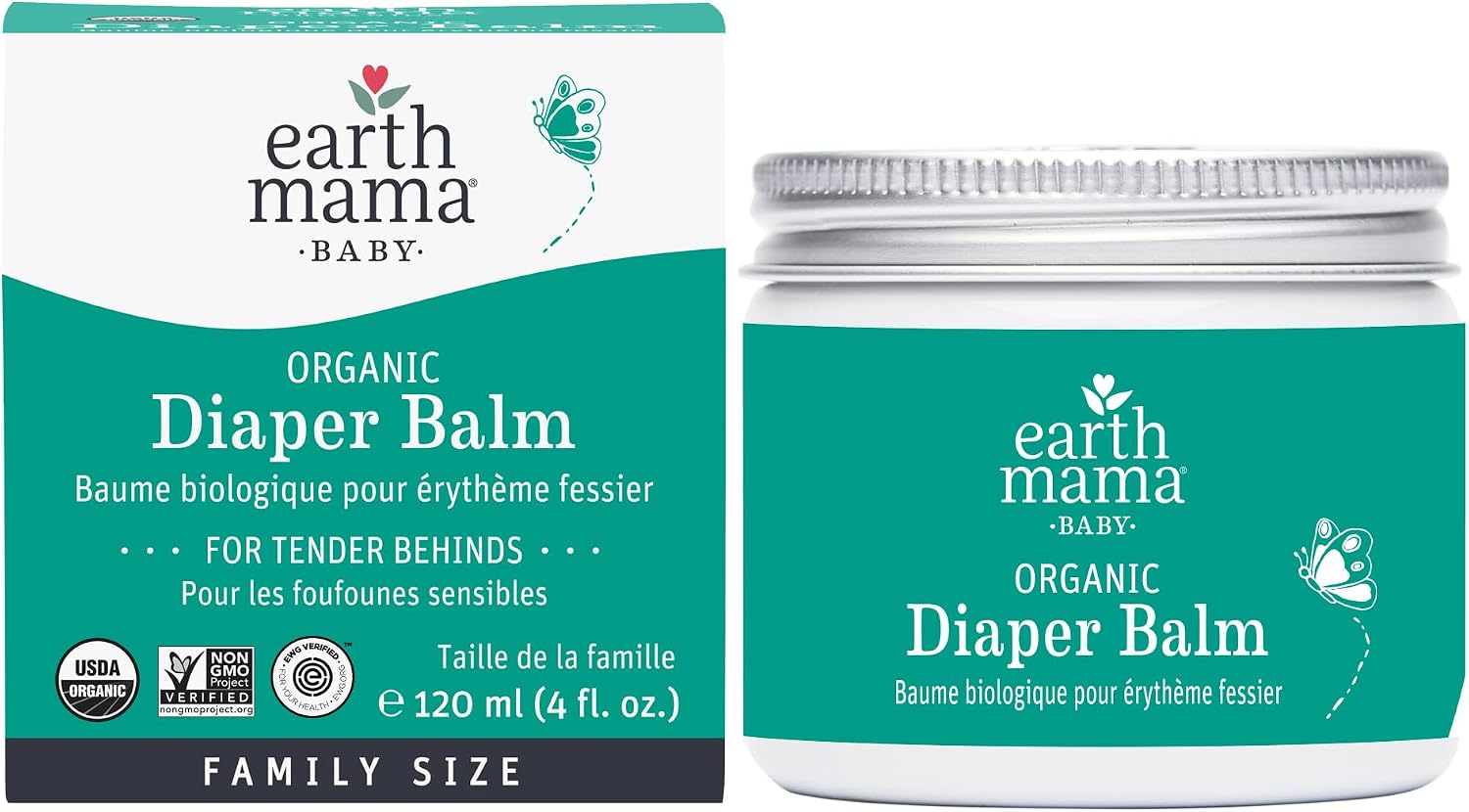 Earth Mama – Organic Diaper Balm – 4 fl oz
